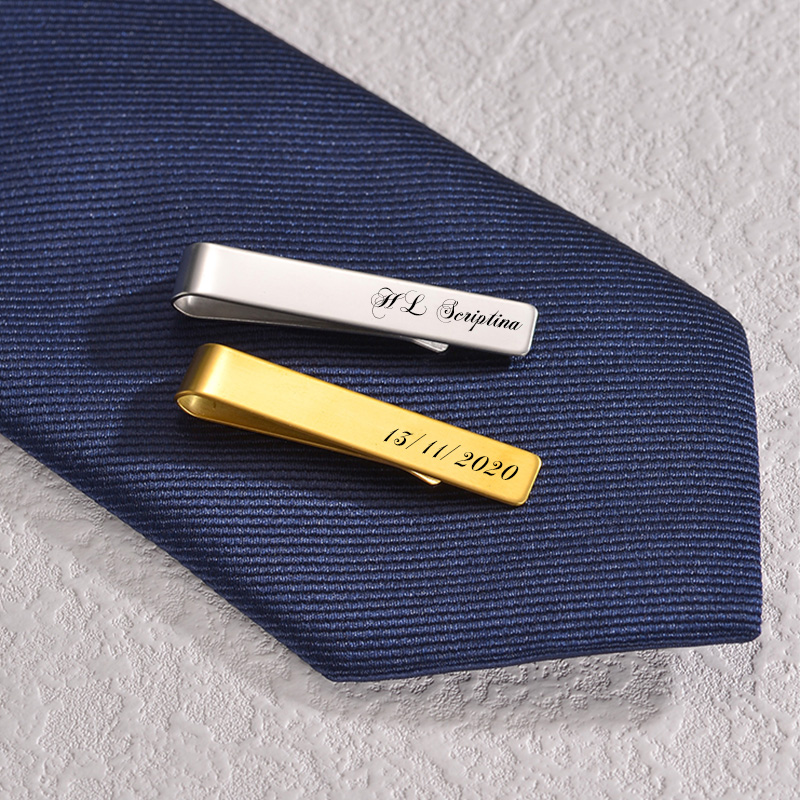 Stainless Steel Engraved Name  - огляд і ціна Tie Bar Set Gift