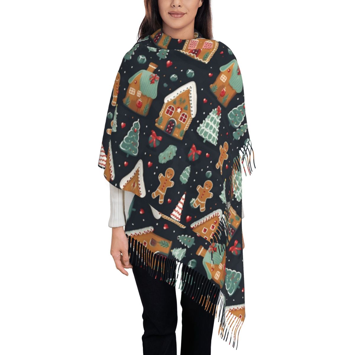 Christmas Delight- Whimsical G - огляд і ціна Pashmina Wrap Large