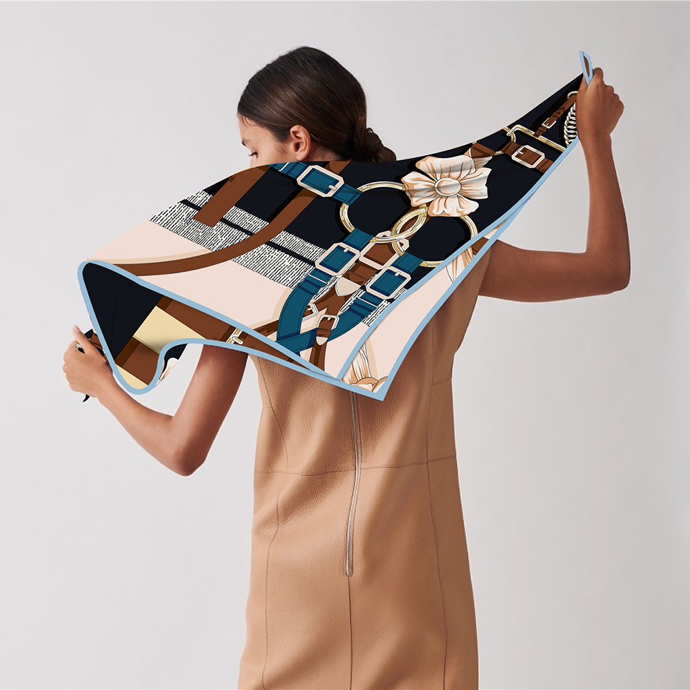 90cm New Design Belt Twill Sil - огляд і ціна Silk Neck Scarf