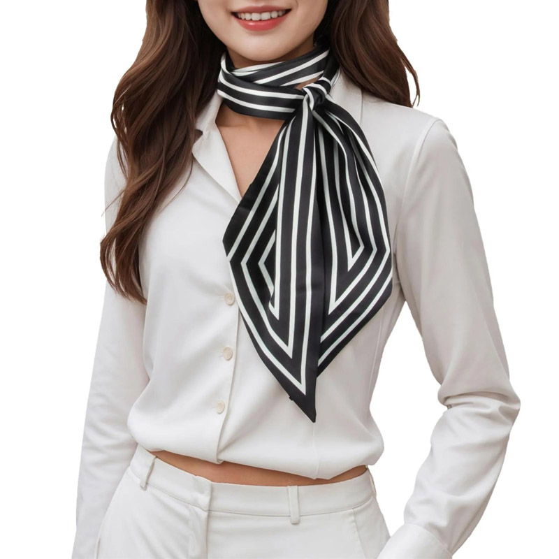 Fashion Stripes Hair Ribbon Sc - огляд і ціна Silk Tie Striped