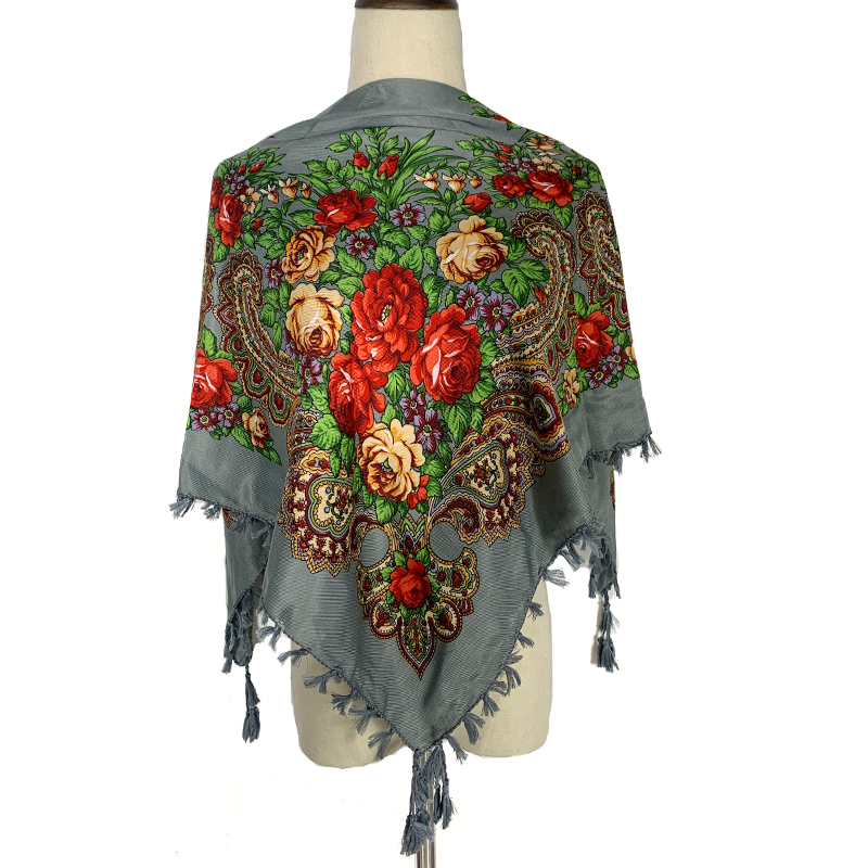 90*90cm WomenRussian Floral Sq - огляд і ціна Bandana Cotton