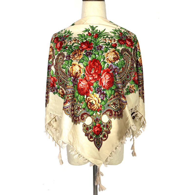 90*90cm WomenRussian Floral Sq - огляд і ціна Bandana Cotton