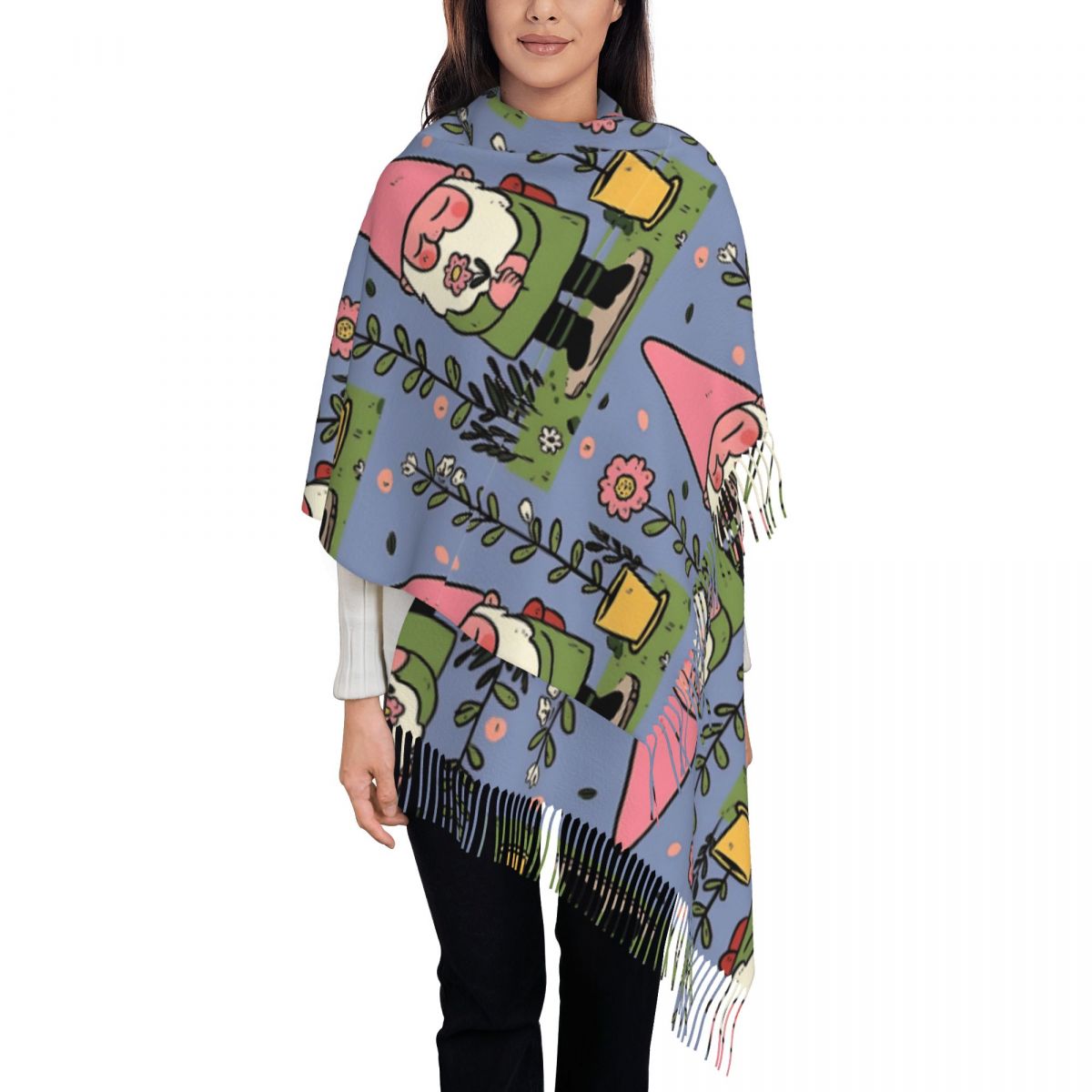 Mythical Garden Gnome Shawls W - огляд і ціна Pashmina Wrap Large