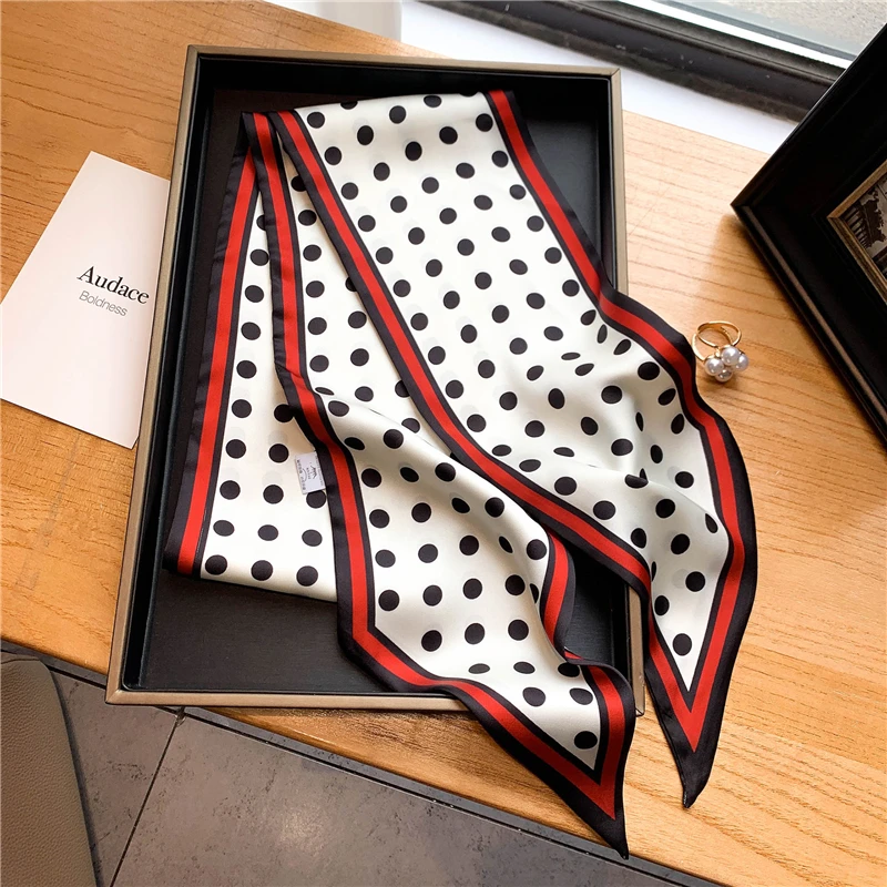 Luxury Long Silk Scarf Female  - огляд і ціна Silk Neck Scarf