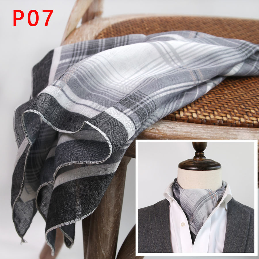 Men's Square Scarf with Button - огляд і ціна Scarf Silk Square