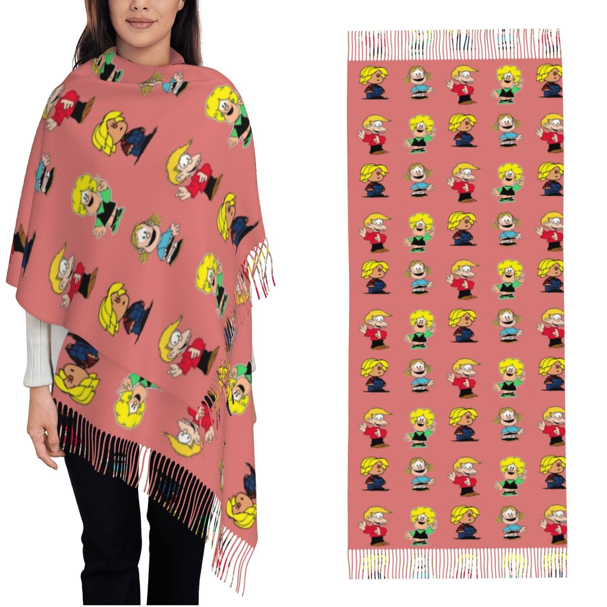 Womens Tassel Scarf Mafaldas C - огляд і ціна Pashmina Wrap Large