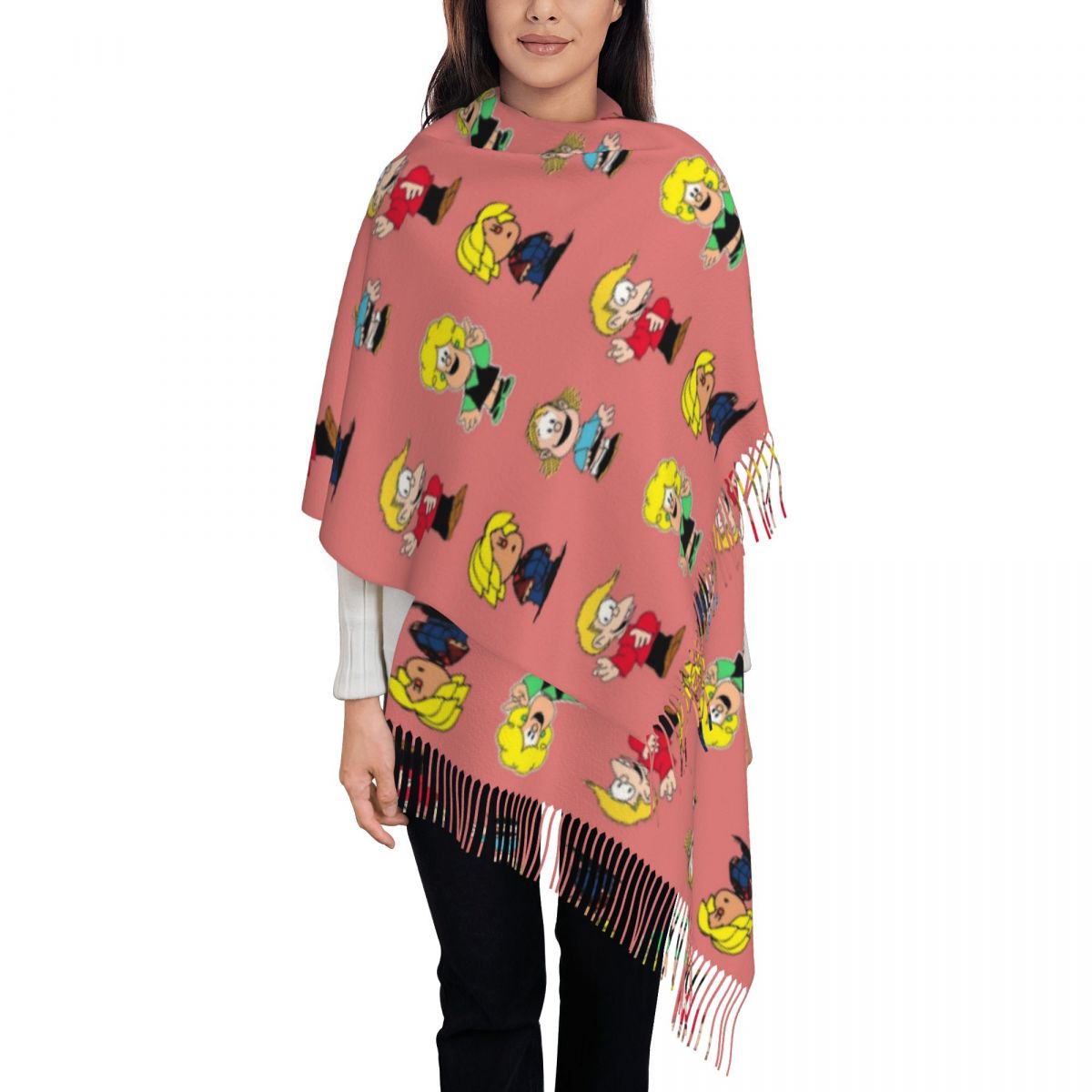 Womens Tassel Scarf Mafaldas C - огляд і ціна Pashmina Wrap Large
