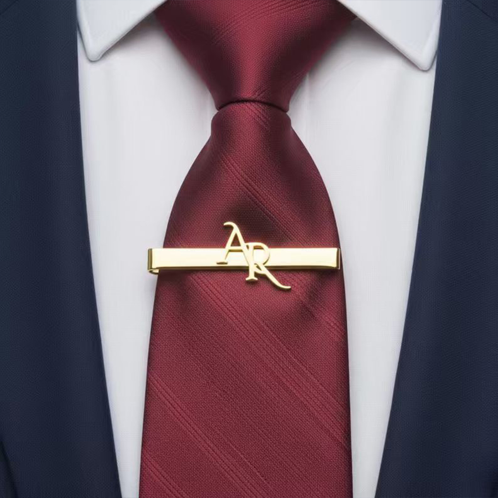 Customized Initial Stainless S - огляд і ціна Tie Clip Silver