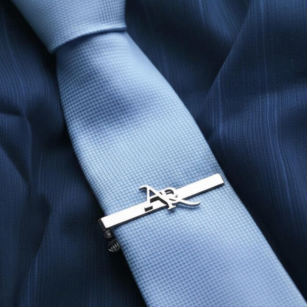 Customized Initial Stainless S - огляд і ціна Tie Clip Silver